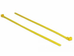 DeLOCK 18761 cable tie Releasable cable tie Nylon Yellow 100 pc[s] 