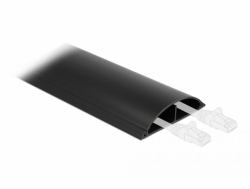 DeLOCK Cable Duct self-adhesive 89 x 21 mm - length 1 m black 
