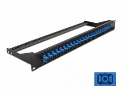DeLOCK 19″ Fibre Patch Panel 24 port SC Simplex blue 