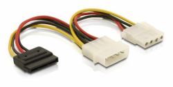 DeLOCK Cable Power SATA HDD > 2x 4pin male/female 0.165 m 