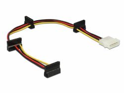 DeLOCK 0.4m, Molex 4p/4xSATA 15p 