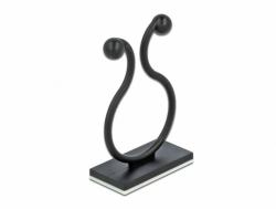 DeLOCK 60176 cable organizer Cable hook Floor Black 10 pc[s] 
