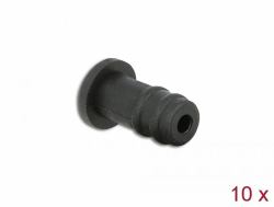 DeLOCK Dust Cover for 3.5 mm stereo jack female 10 pieces black 