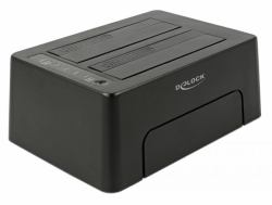 DeLOCK 63957 storage drive docking station USB 3.2 Gen 2 [3.1 Gen 2] Type-C Black 