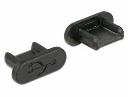 DeLOCK 64007 socket safety cover USB Micro-B Black 10 pc[s] 