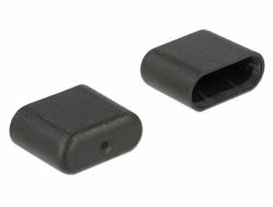 DeLOCK 64008 socket safety cover USB Type-C Black 10 pc[s] 