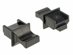 DeLOCK 64020 socket safety cover RJ-45 Black 10 pc[s] 