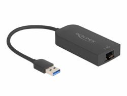 DeLOCK 66045 cable gender changer USB 5 Gbps Type-A 2.5 Gigabit LAN RJ45 Black 