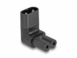 DeLOCK Power Adapter IEC 60320 - C8 to C7, male / female, 2.5 A, 90° angled 