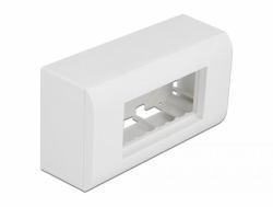 DeLOCK Surface-mounted Housing for Easy 45 Modules 152 x 82 mm, white 