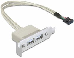DeLOCK 0.5m Slotblech USB 2.0 