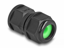 DeLOCK Feed-through coupler for RJ45 network cables IP67 dust and waterproof black 