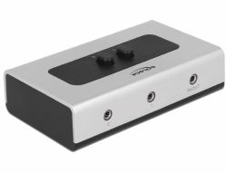 DeLOCK 87699 audio switch Black, Grey 