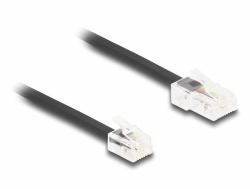 DeLOCK Telephone Cable RJ45 plug to RJ11 plug black 2 m 