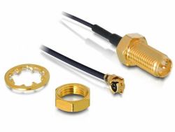 DeLOCK RP-SMA WL antenna I-PEX M / RP-SMA F Black 