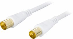 Deltaco AN-103 coaxial cable Antenna 3 m IEC White 