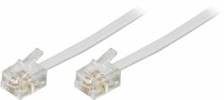 Deltaco DEL-161F telephone cable 5 m White 