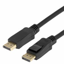 Deltaco DP-1050D-FLEX DisplayPort cable 5 m Black 
