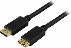 Deltaco DP-1210 DisplayPort cable 1 m Black 