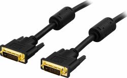 Deltaco DVI-600B DVI cable 3 m DVI-D Black 
