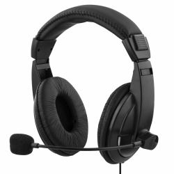 Deltaco HL-56 headphones/headset Wired Head-band Calls/Music Black 