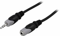 Deltaco MM-162 audio cable 5 m 3.5mm Black 