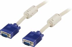 Deltaco RGB-2A VGA cable 3 m VGA [D-Sub] Grey 