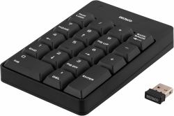 Deltaco TB-144 numeric keypad Universal RF Wireless Black 