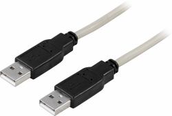 Deltaco USB2-9 USB cable USB 2.0 3 m USB A 0.48 Gbit/s Grey 
