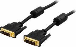 Deltaco VE011-A DVI cable 2 m DVI-D Black 