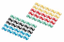 Digitus Color clips for Patch cable -Mixed [20 pcs. in each Red, Green, Blue, Yellow, Black] 