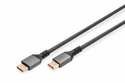 Digitus 16K DisplayPort Connection Cable, Version 2.1, 1m, 80G, black 