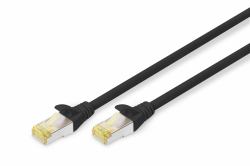 Digitus CAT 6A S/FTP Patch Cable, 0.5 m, Black 