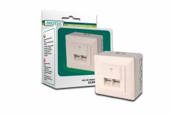 Digitus CAT 5e, Cl. D socket-outlet RJ-45 White 