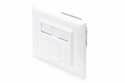 Digitus CAT 6A Class EA Network Outlet, Design-Compatible, Shielded, Flush Mount 