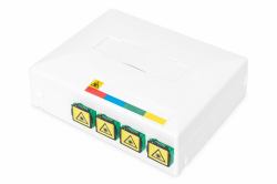 Digitus FTTH enclosure with 4 x SC SX couplers 