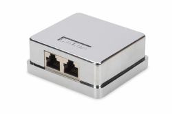 Digitus DN-93713 outlet box RJ-45 Silver 