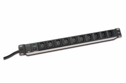 Digitus 10-Outlet Strip 10 AC outlet[s] 250 V Black 2 m 