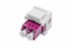 Digitus Fiber optic LC/LC duplex coupler, Multimode-OM4, Keystone module 