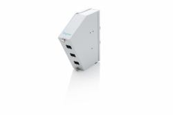 Digitus Fiber optic DIN rail splice distributor, angled, 6 SC SX/LC DX, grey 