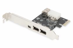 Digitus PCI Express Card, Firewire 1394a [3+1 ports] 