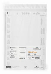 Durable 100302 non-adhesive label 80 pc[s] White Rectangle 