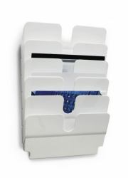 Durable FLEXIPLUS literature rack 6 shelves White 