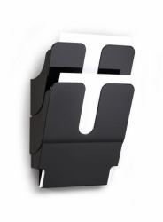 Durable FLEXIPLUS literature rack 2 shelves Black 