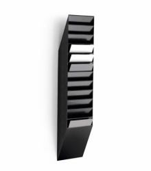 Durable 1709763060 literature rack 1 shelves Black 