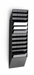 Durable FLEXIBOXX literature rack 12 shelves Black 