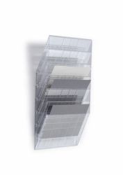 Durable FLEXIBOXX literature rack 6 shelves Transparent 