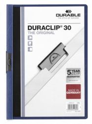 Durable Duraclip 30 report cover PVC Blue, Transparent 