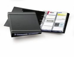 Durable VisiFix A4 business card file 20 pockets 