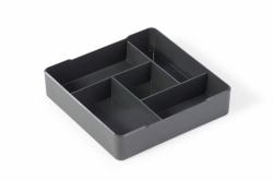 Durable 338658 desk drawer organizer Plastic Anthracite 